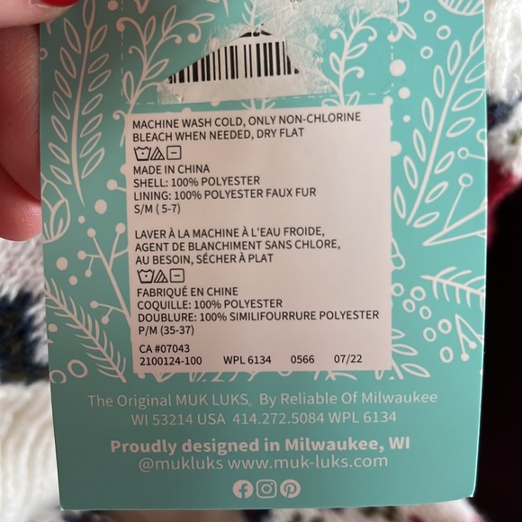 Muk Luks Womens Cabin Socks - NWT - Picture 4 of 4